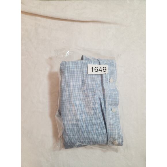 Bonobos Shirt Mens Small Short Blue Check Athletic Long Sleeve Business Preppy - Picture 11 of 11